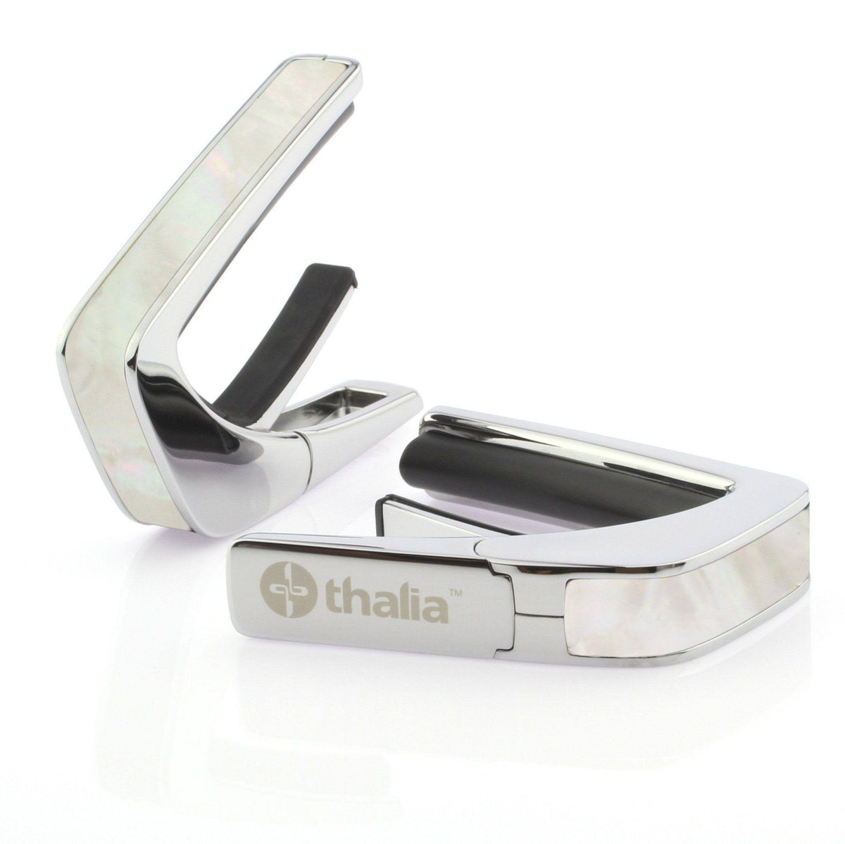 White Mother of Pearl Capo with Chrome Finish P498030