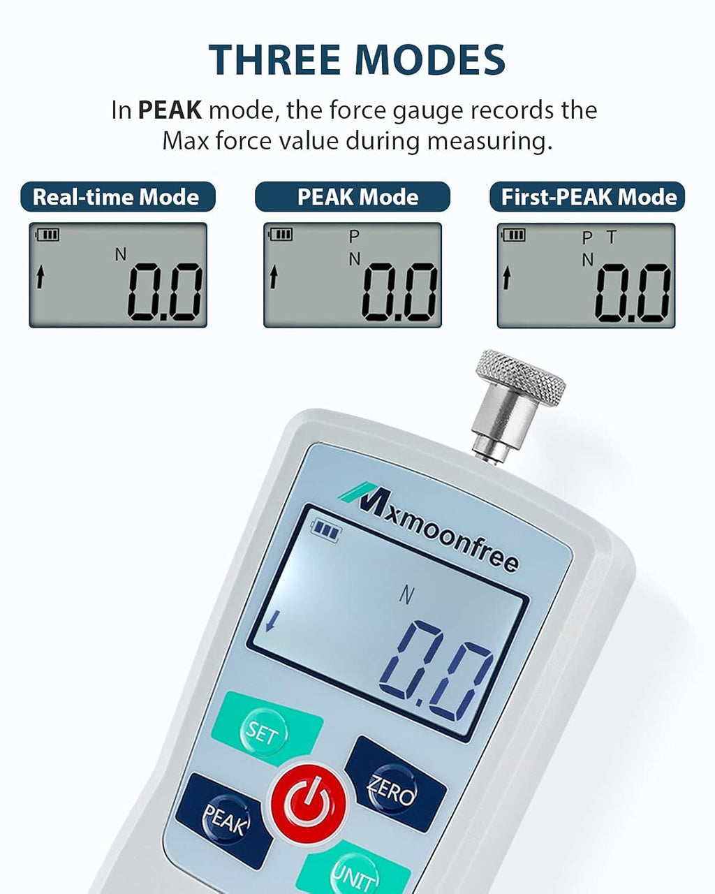 300N Digital Force Gauge Push Pull Force Meter with Storage Case Q2458