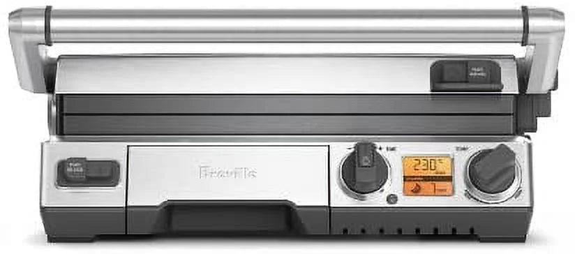 Brushed Stainless Steel Electric Countertop Grill Y268