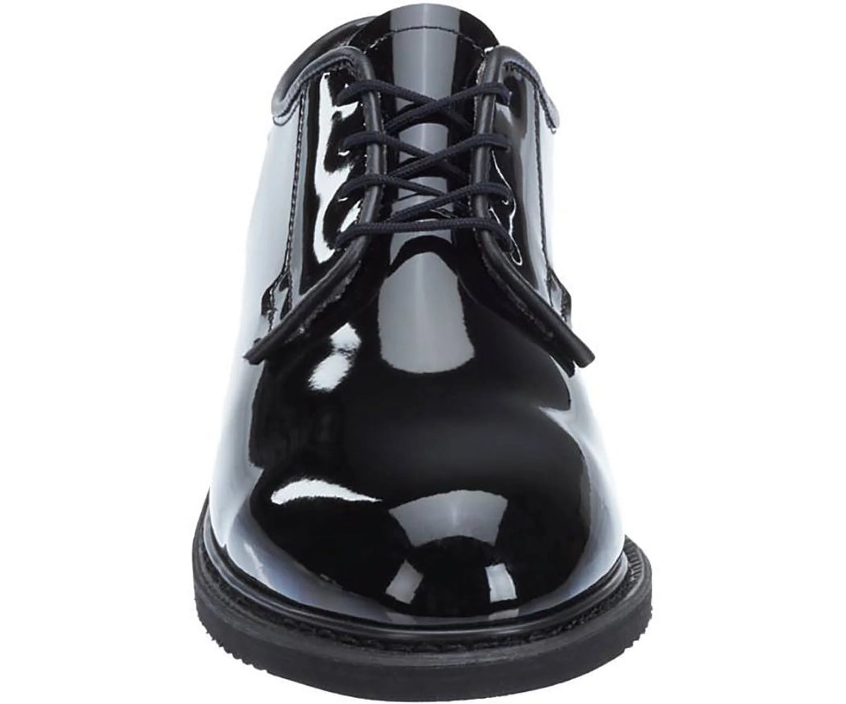 Black High Gloss Oxford Shoe 9 2E US Extra Wide L91575