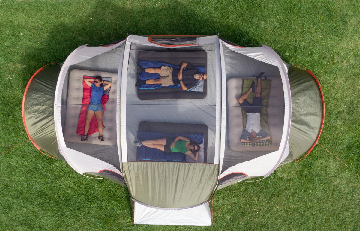 18-Person Cabin Tent with 3 Covered Entrances J6487