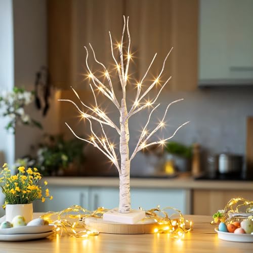 108 Led 8 Modes Lighted Birch Tree Y70122