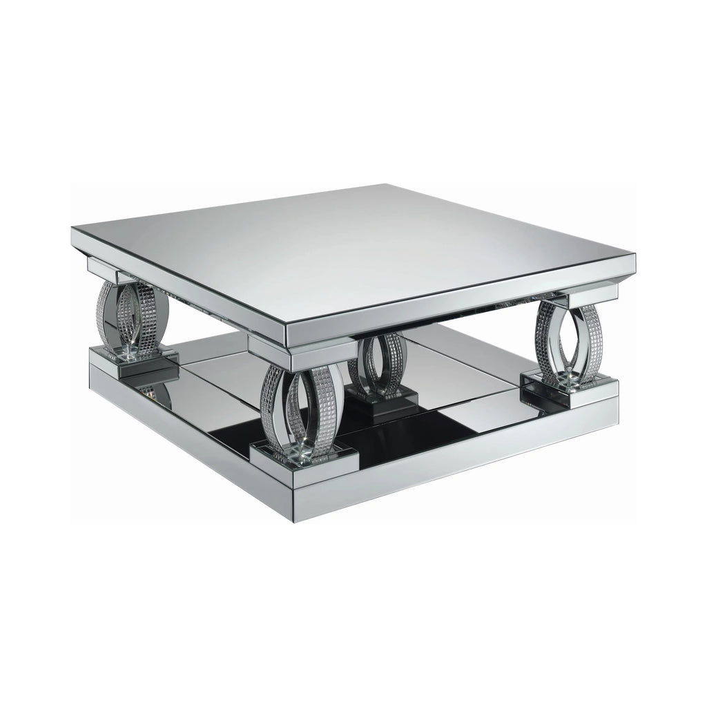 Square Coffee Table with Lower Shelf G526695