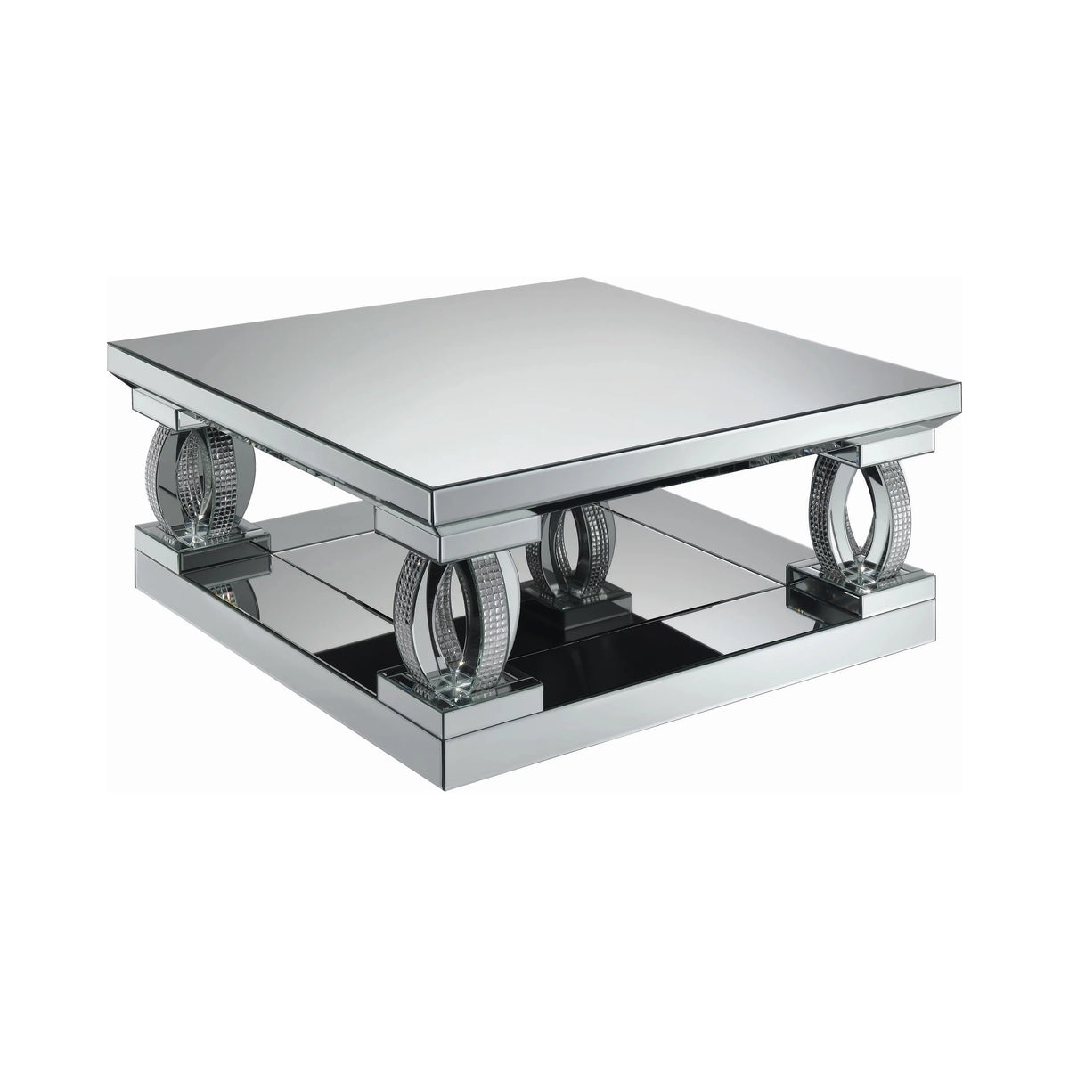 Square Coffee Table with Lower Shelf G526695