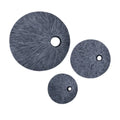 Medium Gray Round Sandstone Wall Decor G25367
