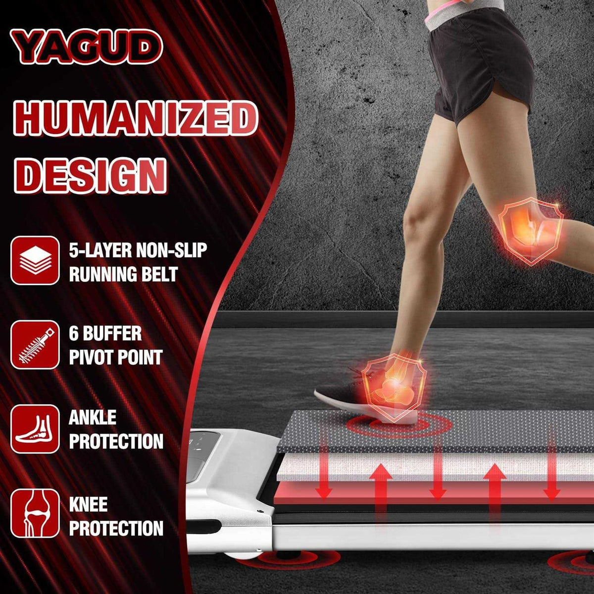 2.5 HP Under Desk Treadmill with Remote Control A39668