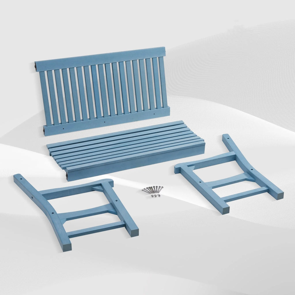 Blue 2-Person Poly Lumber Garden Bench H911740