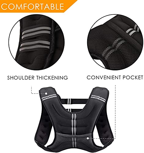 Running Weight Vest 8 12 16 20 25 30 Lbs Weights Included D173162
