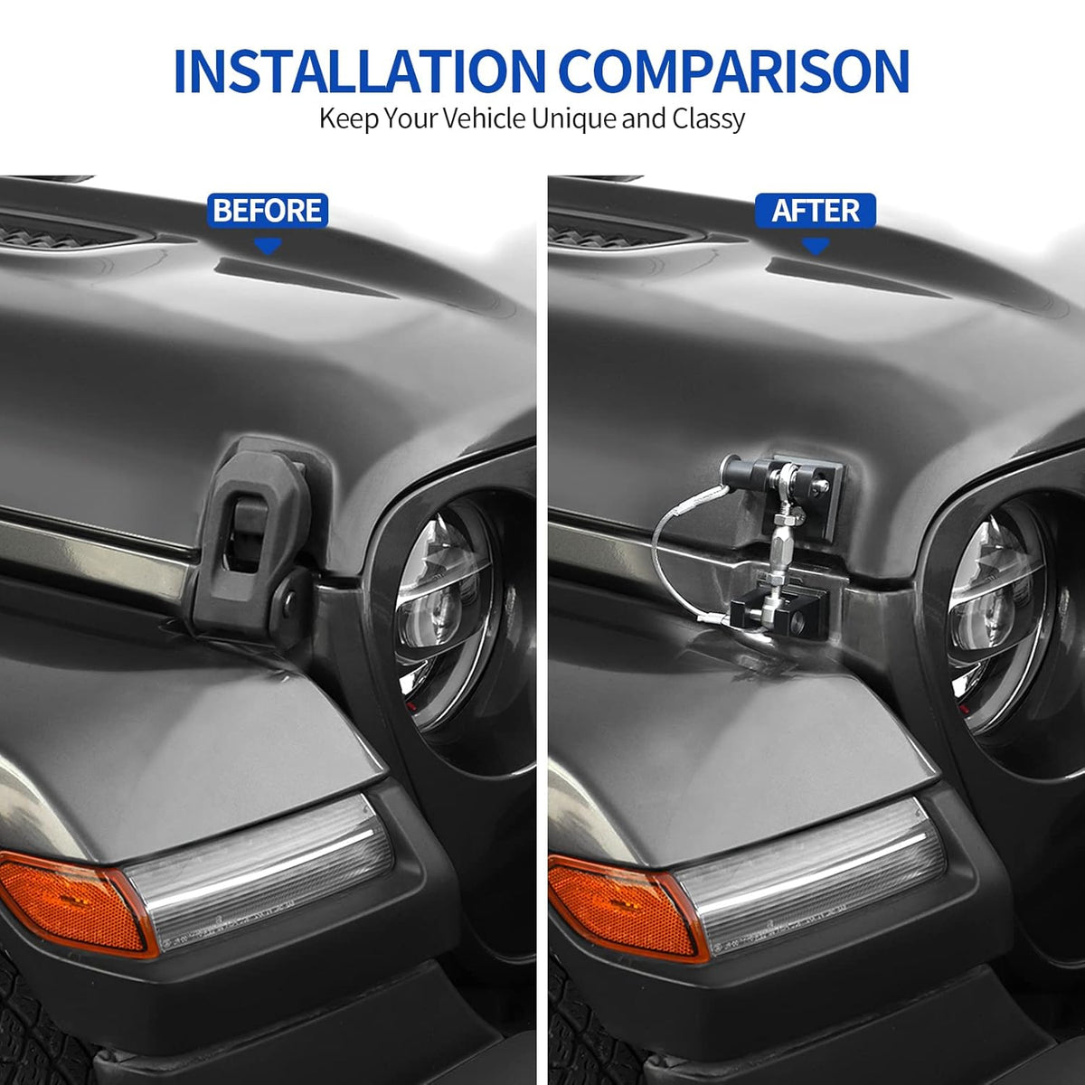 Aluminum Alloy Hood Latches Kit X878