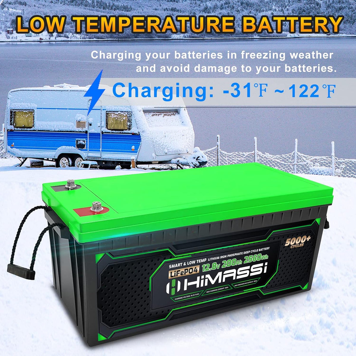 12V 400Ah Lithium Battery with 250A BMS O217617