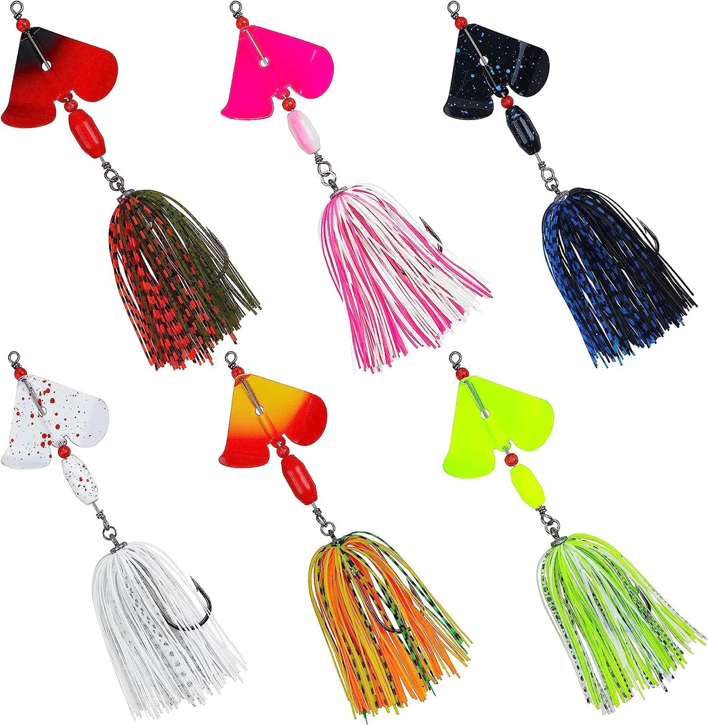 6pcs Metal Spinnerbait Fishing Lures S249