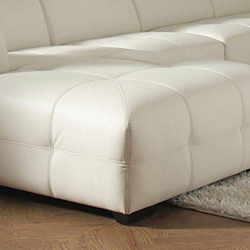 White Contemporary Sectional Sofa X9985