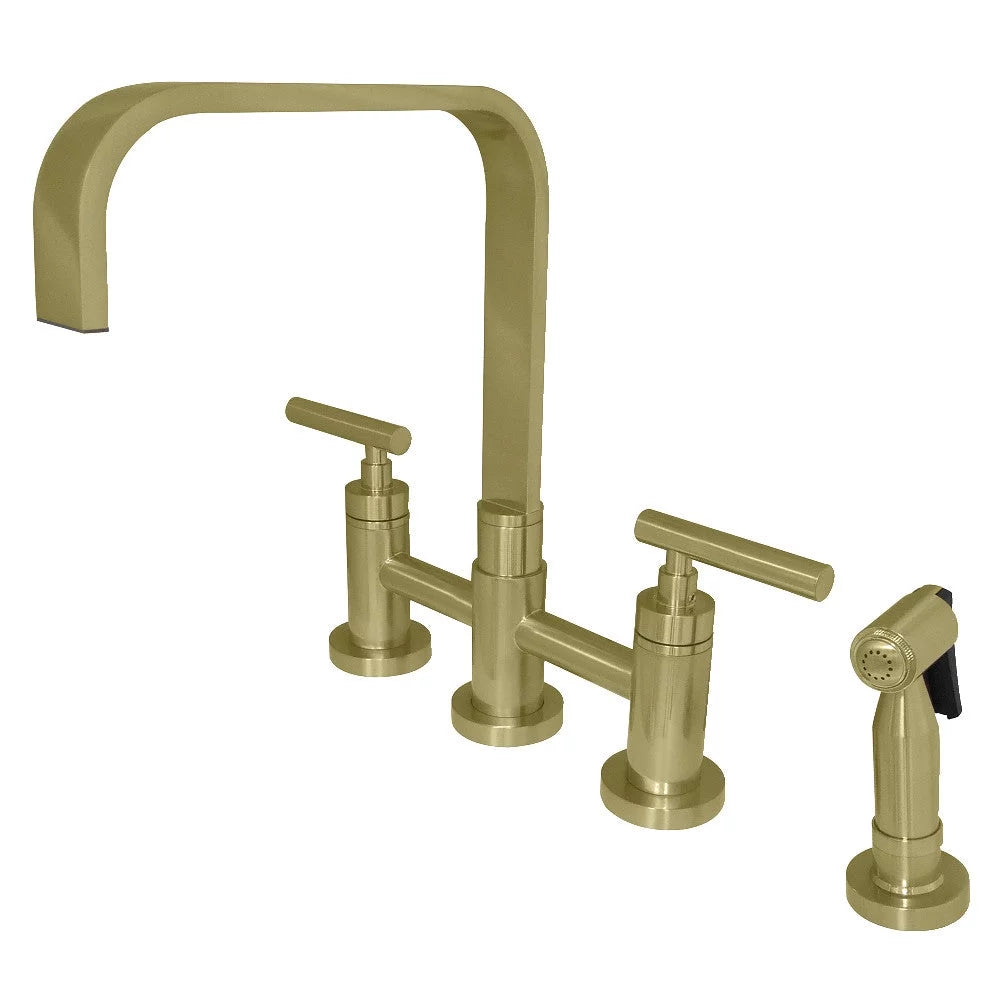 2-Handle Kitchen Faucet with Side Sprayer Polished Chrome X525