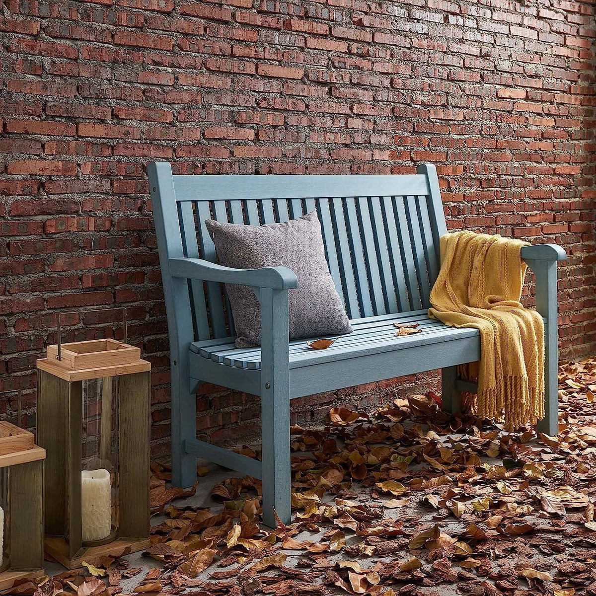 Blue 2-Person Poly Lumber Garden Bench H911740
