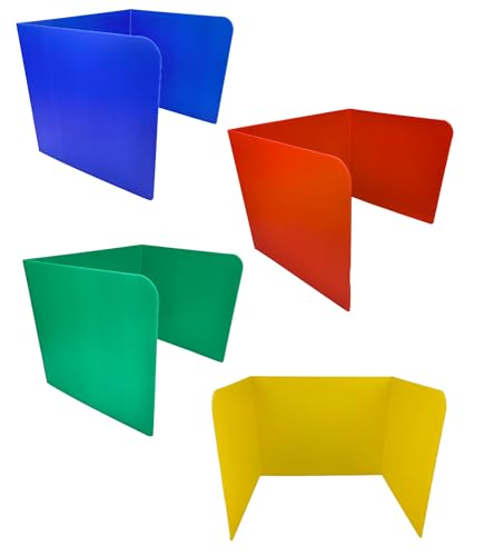 Plastic Desk Dividers 4 Pack (Black & White) R42724