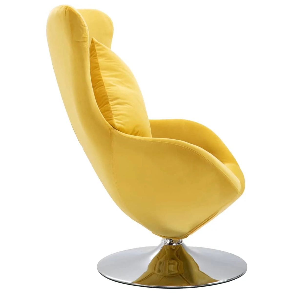 Swivel Egg Chair with Cushion Yellow C9844