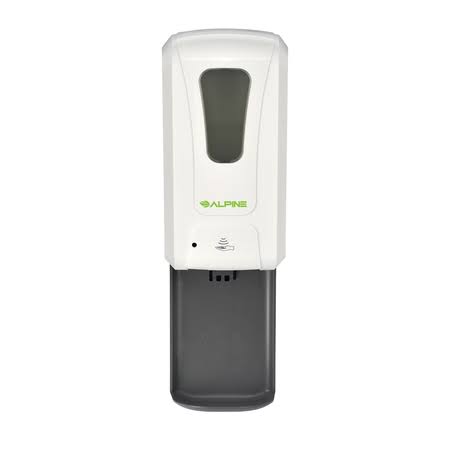 White Automatic Gel Hand Sanitizer and Soap Dispenser with Floor Stand Z104