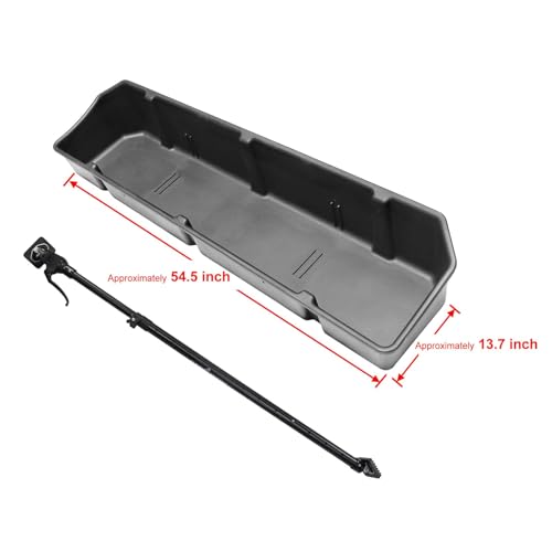 Full Size Truck Bed Storage Cargo Organizer with Adjustable Bar U257