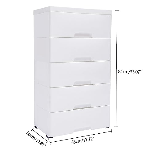 Blue Plastic 5 Drawers Storage Dresser C27768