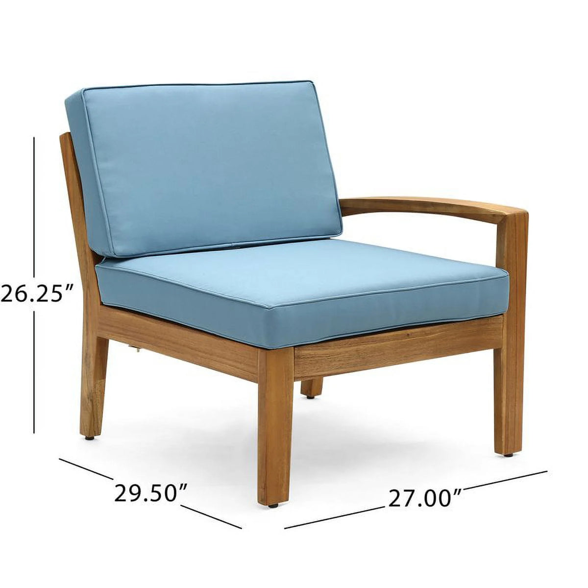 3 Seat Acacia Wood Outdoor Sofa Set W18336