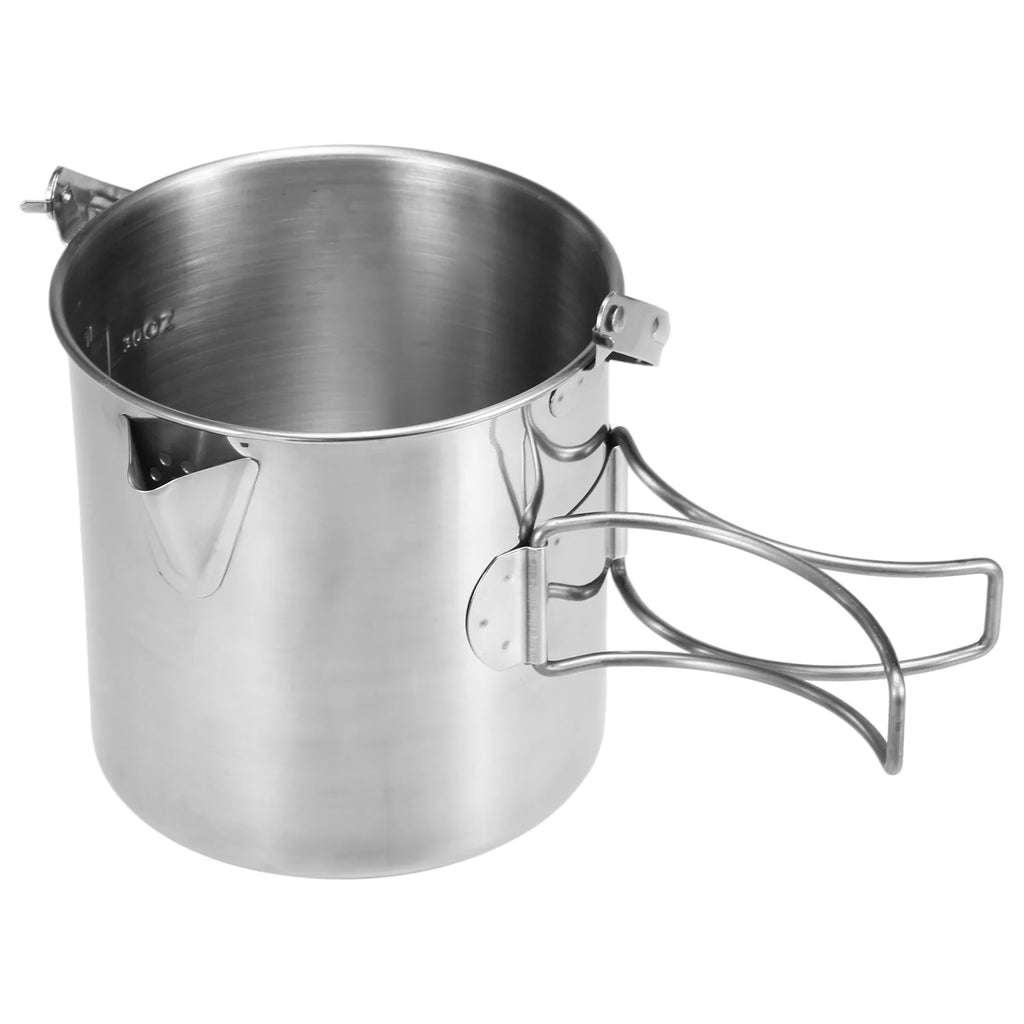 1L Stainless Steel Camping Kettle M8188