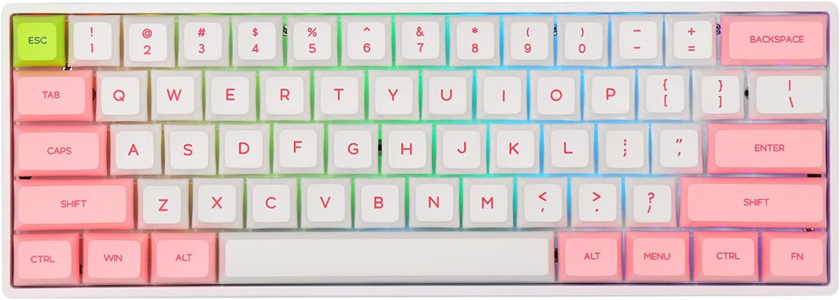 61 Keys Hot Swappable Programmable Mechanical Wired Keyboard C390