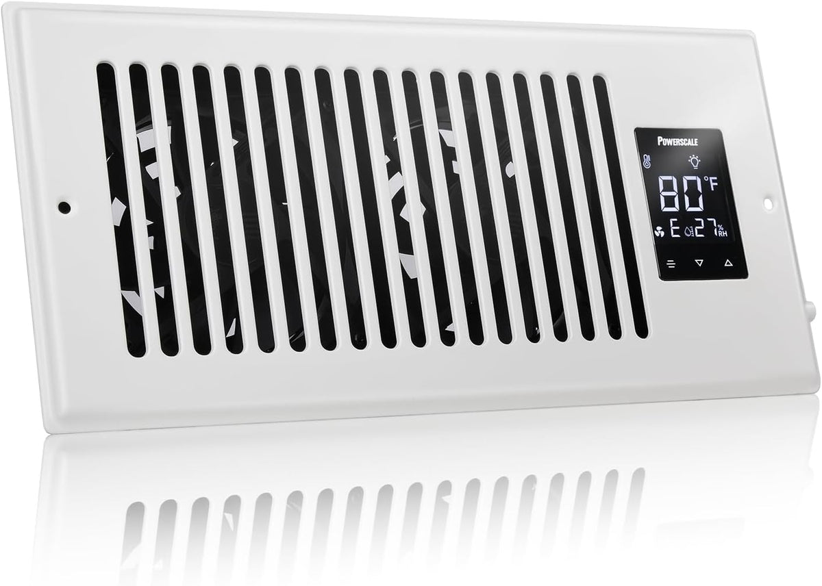 Smart Vent & Quiet Air Booster Register Fan with Humidity Sensor L228907