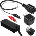 Circuit Breaker Finder Adapter Accessory Kit with Clips, Light Socket, Grounding Outlet Adapter and Carrying Case O5904