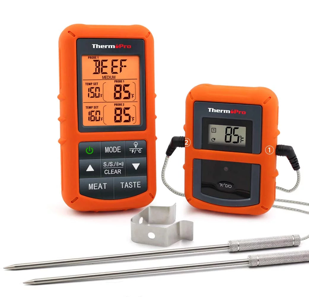 Wireless Remote Dual Probe Meat Thermometer C3921