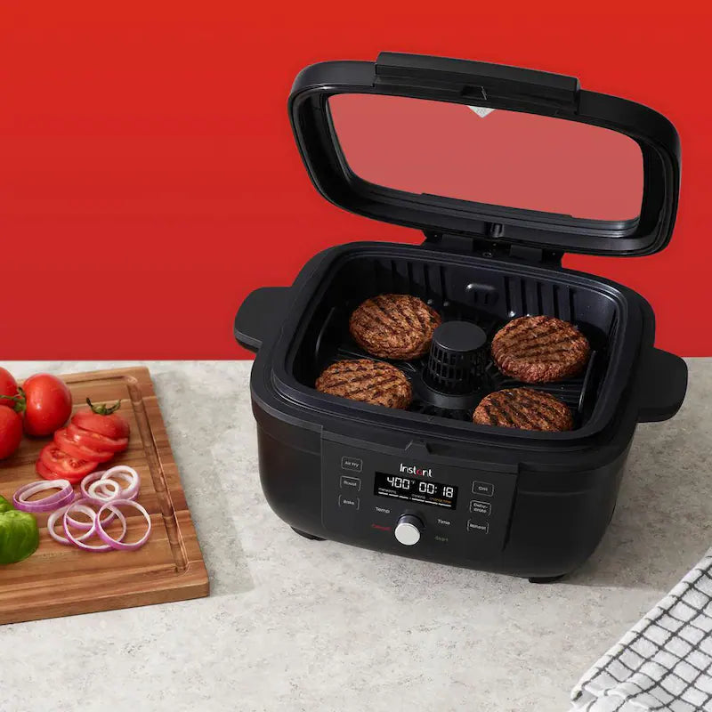 Indoor Grill and Air Fryer Black N2295