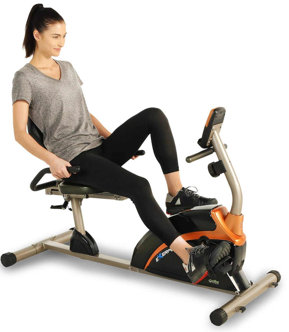 High-Capacity Recumbent Bike with Bluetooth O8954