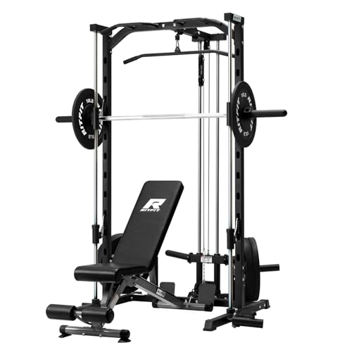 Smith Machine Power Rack with LAT-Pull Down System S3049