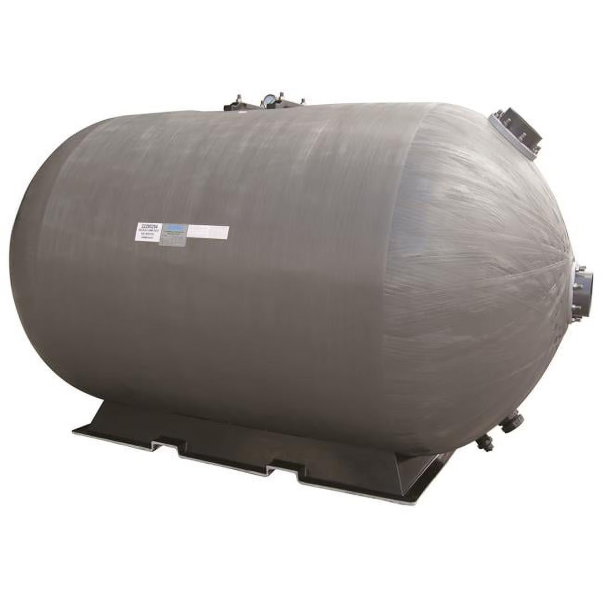 48 x 91 in. 58 PSI Horizontal Sand Filter with 6 in. Flange Connection & Right Manway Flange L494