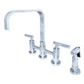 2-Handle Kitchen Faucet with Side Sprayer Polished Chrome X525