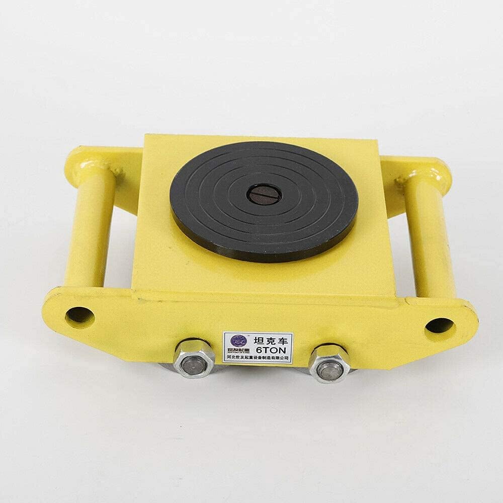 6 Ton 4 Wheel Heavy Duty Machine Dolly Skate Roller J497