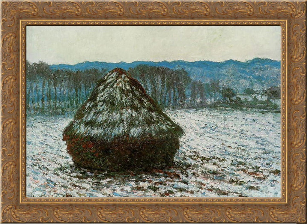 Gold Ornate Wood Framed Canvas Art P19087