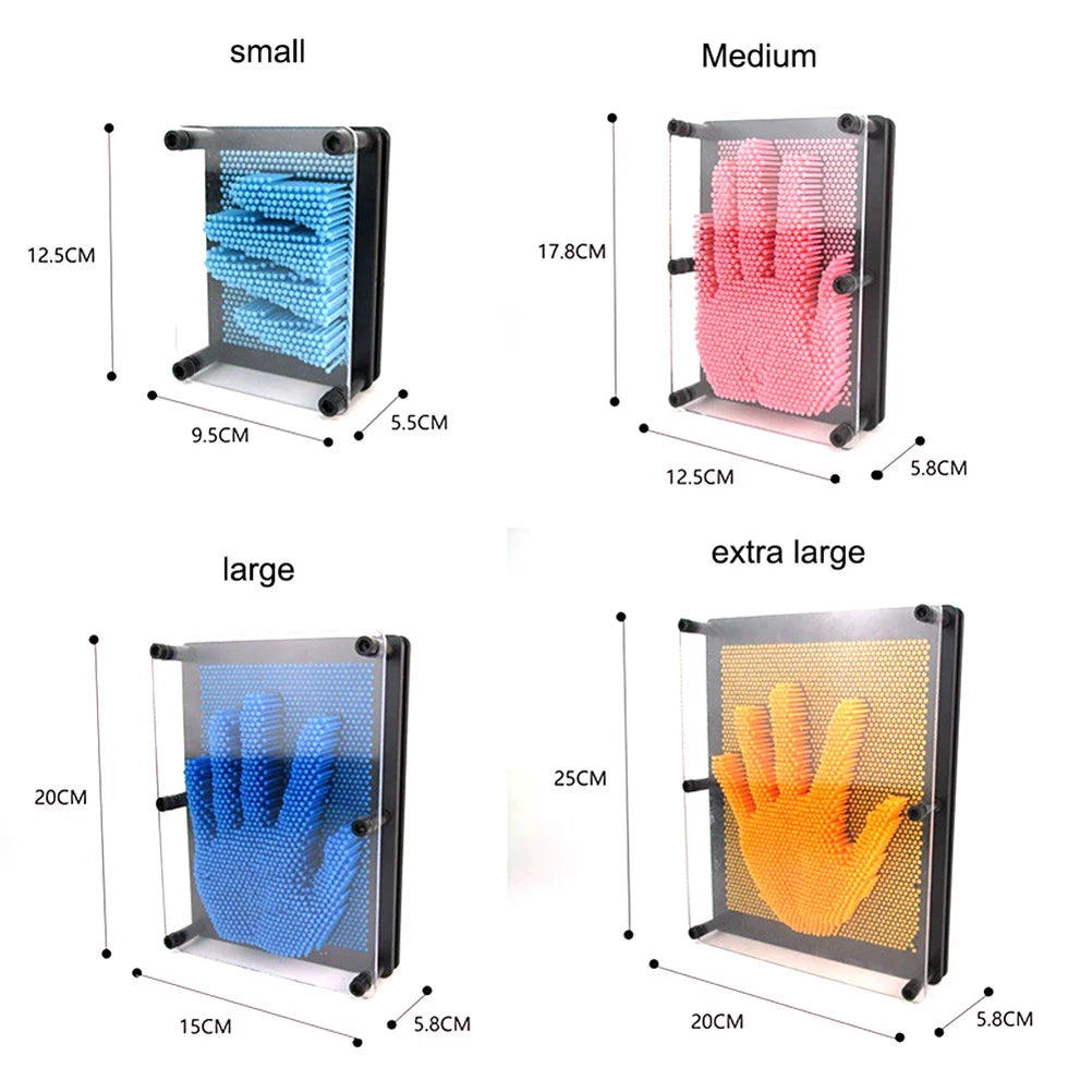 3D Pin Art Sculpture Hand Model Board Desktop Toy N83901