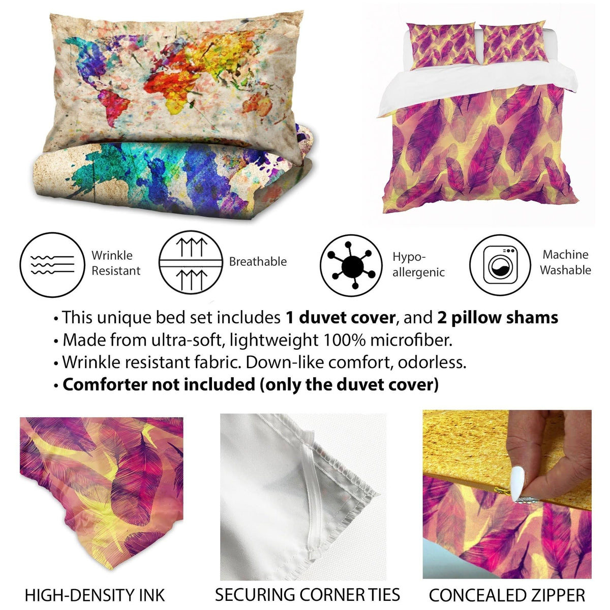 Southwestern Bedding Set - Duvet Cover & Shams Full/Queen Q492