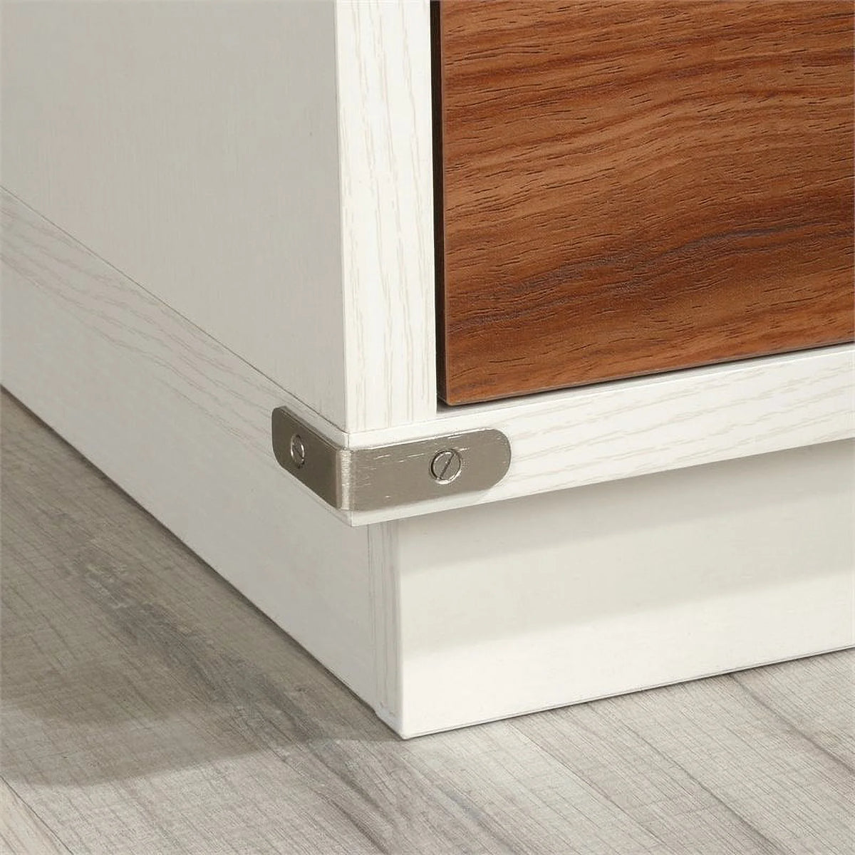 Pearl Oak Single Pedestal Computer Desk H880