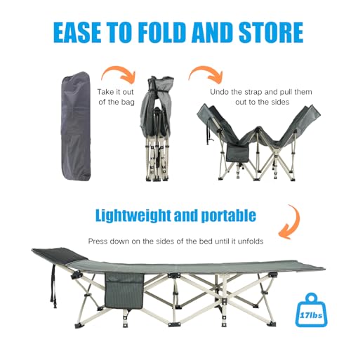 Heavy Duty Folding Cot Bed with Mattress F1618