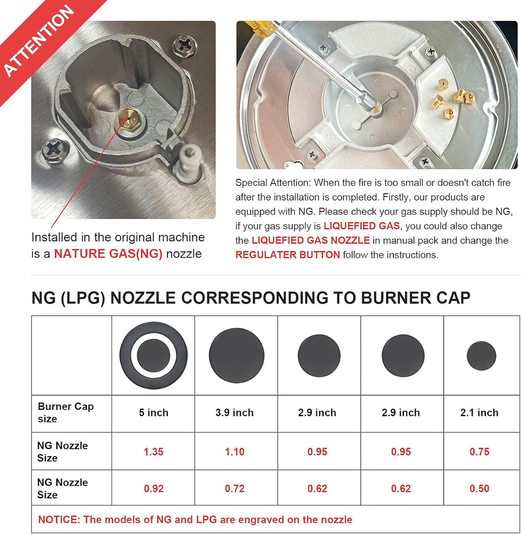 30 Inch 5 Burner Gas Cooktop with Cast Iron Grates R636