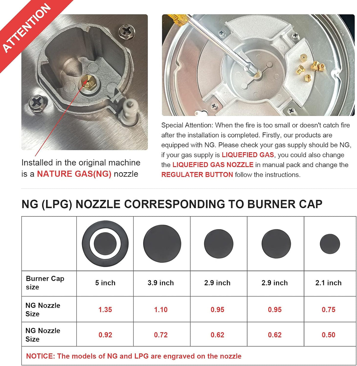 30 Inch 5 Burner Gas Cooktop with Cast Iron Grates R636
