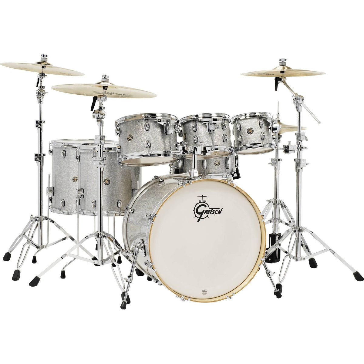 7-Piece Shell Pack Silver Sparkle Z157