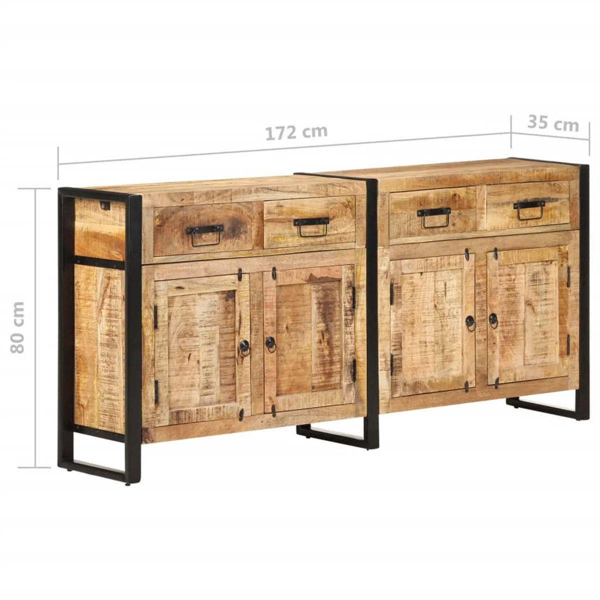 Solid Mango Wood Sideboard Z204