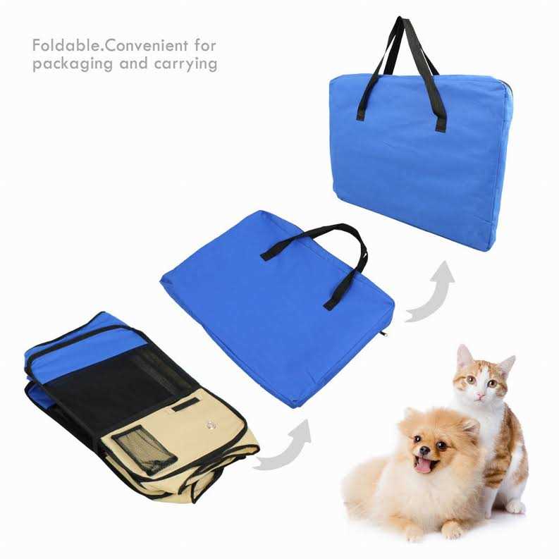 Portable Dog Exercise Pet Soft-Side Playpen H4846