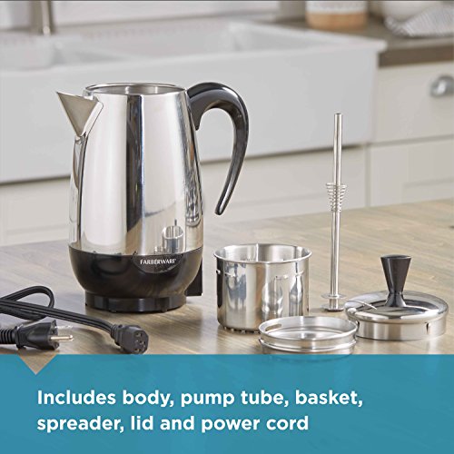 8 Cup Stainless Steel Electric Coffee Percolator M9656
