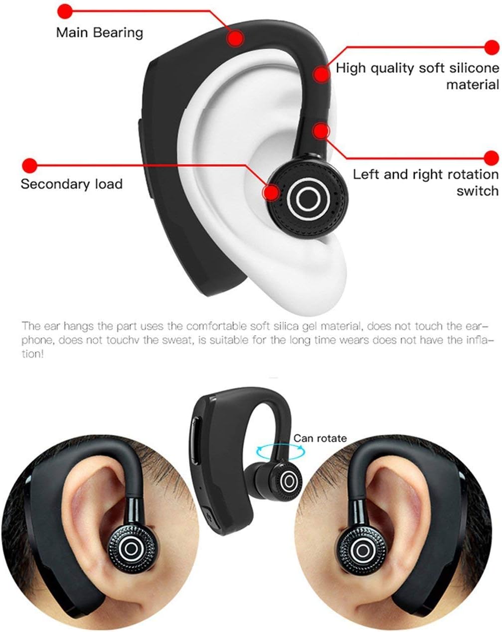 Bluetooth Wireless Headphones with Mic 12 Hour Noise Cancelling Z9479