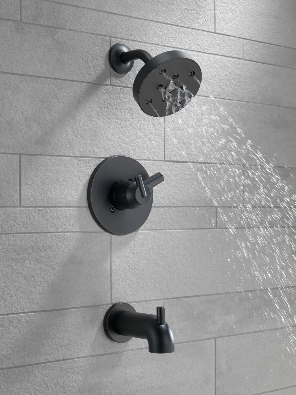 Matte Black Tub & Shower Trim V954781