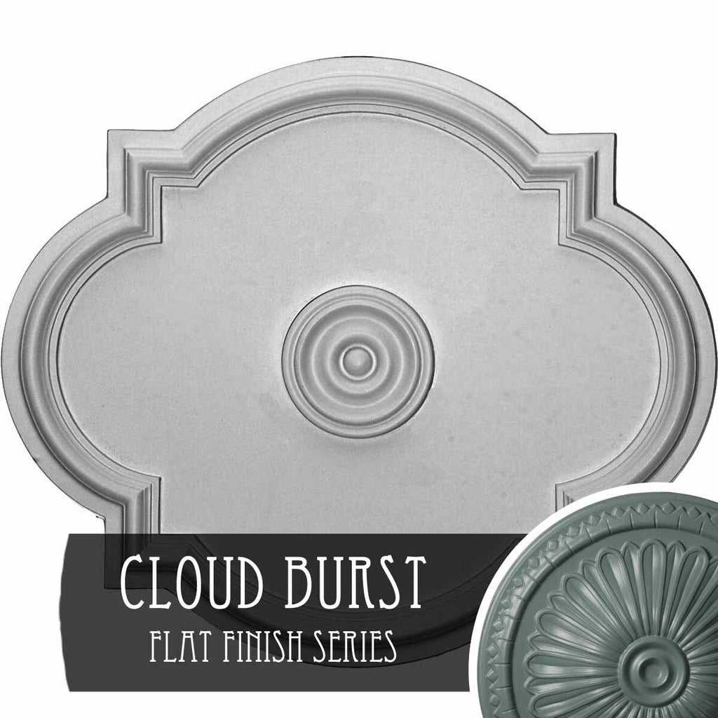 Waltz Ceiling Medallion, Hand-Painted Cloud Burst S642