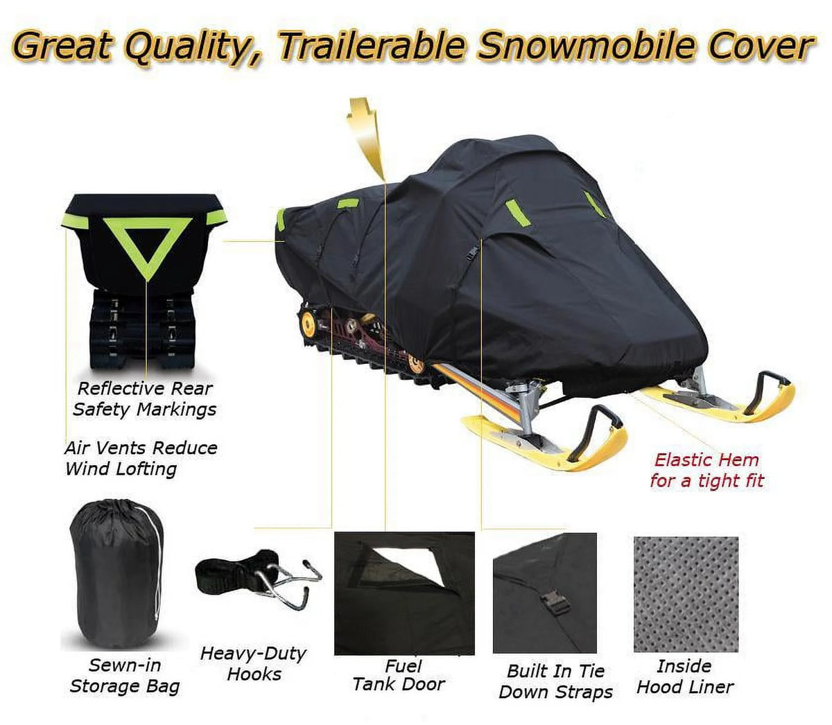 Trailerable 600 Denier Snowmobile Cover R560144